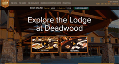 Desktop Screenshot of deadwoodlodge.com