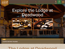Tablet Screenshot of deadwoodlodge.com